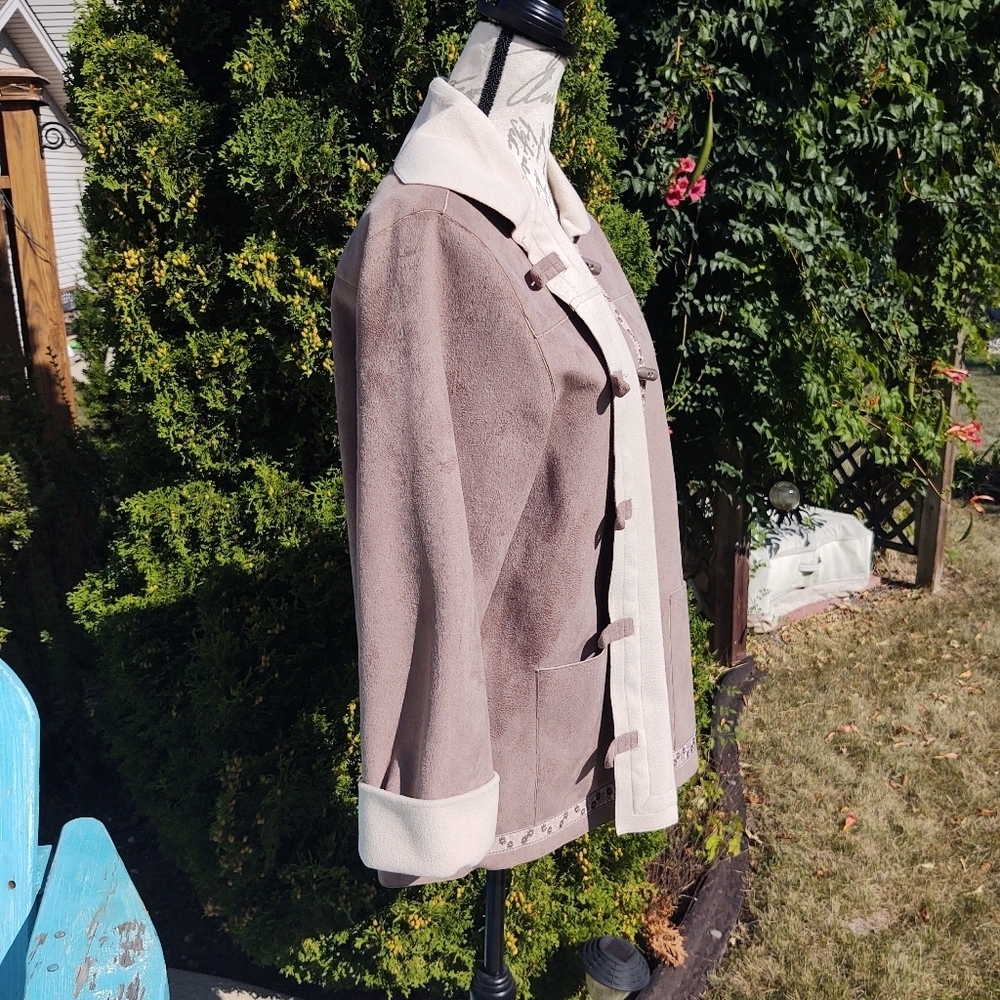 Alfred Dunner 12 Nordic Faux Suede Jacket! - Picture 9 of 12